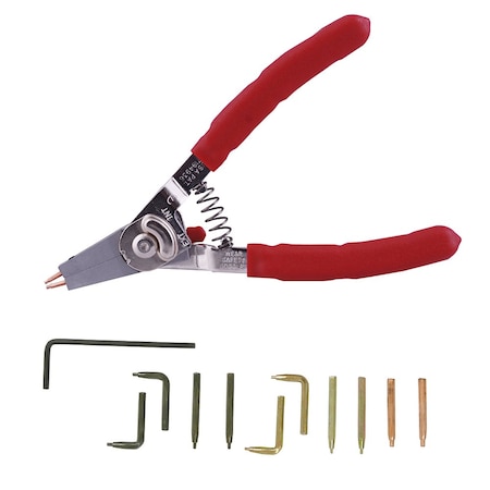 Urrea Pliers with 10 large interchangeable tips 381